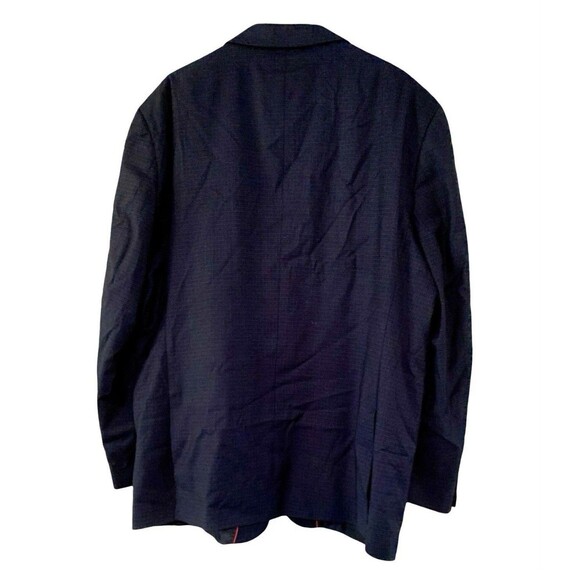 Bocaccio Navy Blue 3 Piece Dress Suit Size 2XL Pants 42” X 29” Jacket Vest - Picture 3 of 16